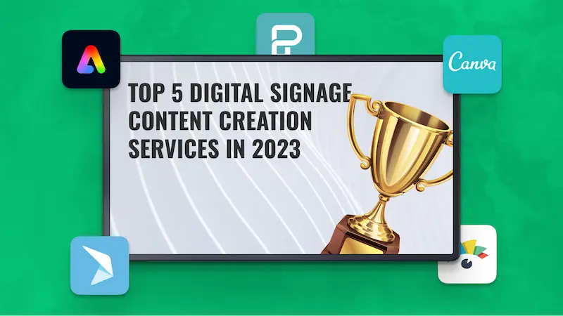 Top 5 Digital Signage Content Creation Services in 2023